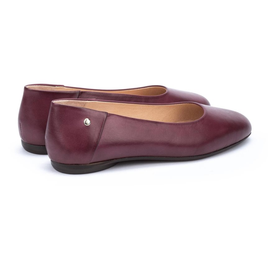 Women's Pikolinos ALMERIA Ballet Flats Burgundy | NZ E9528A7